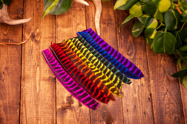 Dyed Wild Turkey Craft Feathers