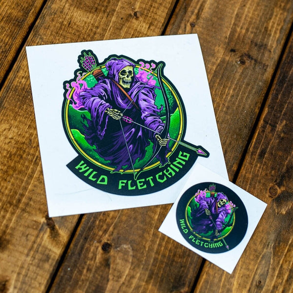 Wild Fletching Die Cut Stickers