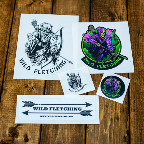 Wild Fletching Die Cut Stickers
